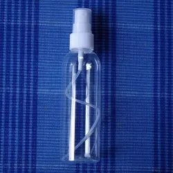 Butelka 100 ml PET z atomizerem białym okrągła