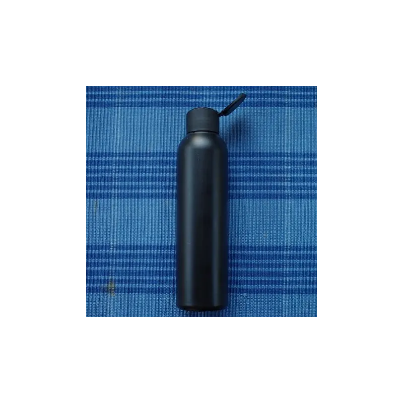 Butelka 150 ml z matową zakrętką flip-top, HDPE czarna