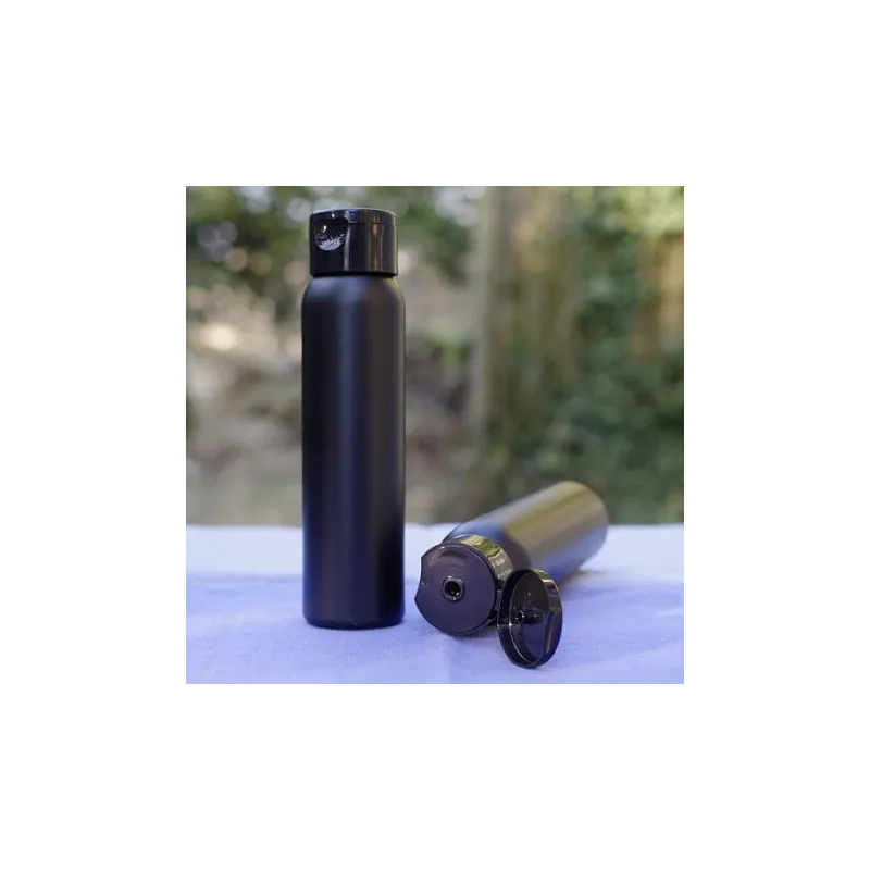 Butelka 150 ml z zakrętką flip-top OSLO, HDPE czarna