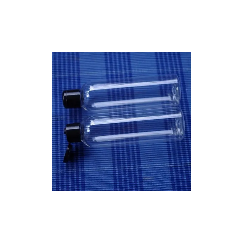 Butelka 200 ml PET z czarną zakrętką flip-top