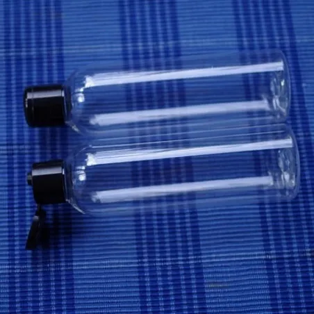 Butelka 200 ml PET z czarną zakrętką flip-top