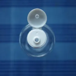 Butelka 250 ml PET K z białą zakrętką flip-top Zw