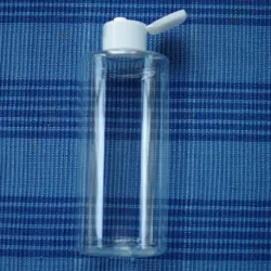 Butelka 250 ml PET K z białą zakrętką flip-top Zw