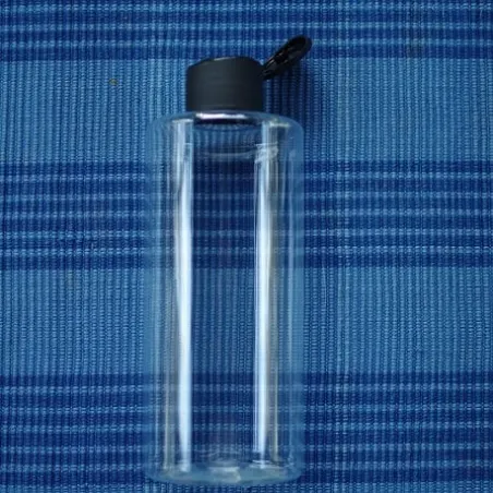 Butelka 250 ml PET z czarną zakrętką matową flip-top