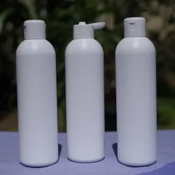 Butelka 250 ml z zakrętką flip-top, HDPE biała