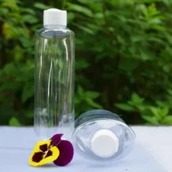 Butelka 500 ml PET przeźroczysta z białą zakrętką flip-top