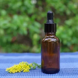 Butelka szklana z pipetą szklaną (al) 30 ml brązowa