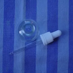 Butelka szklana z pipetą szklaną (b) 50 ml bezbarwna (P)