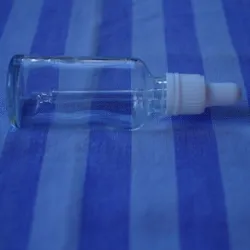 Butelka szklana z pipetą szklaną (b) 50 ml bezbarwna (P)