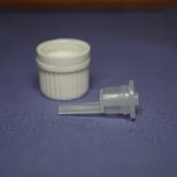 Butelka szklana z zakrętką i kroplomierzem  50 ml brązowa