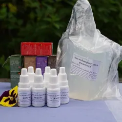 Mydła glicerynowe - zestaw startowy mały przeźroczysty