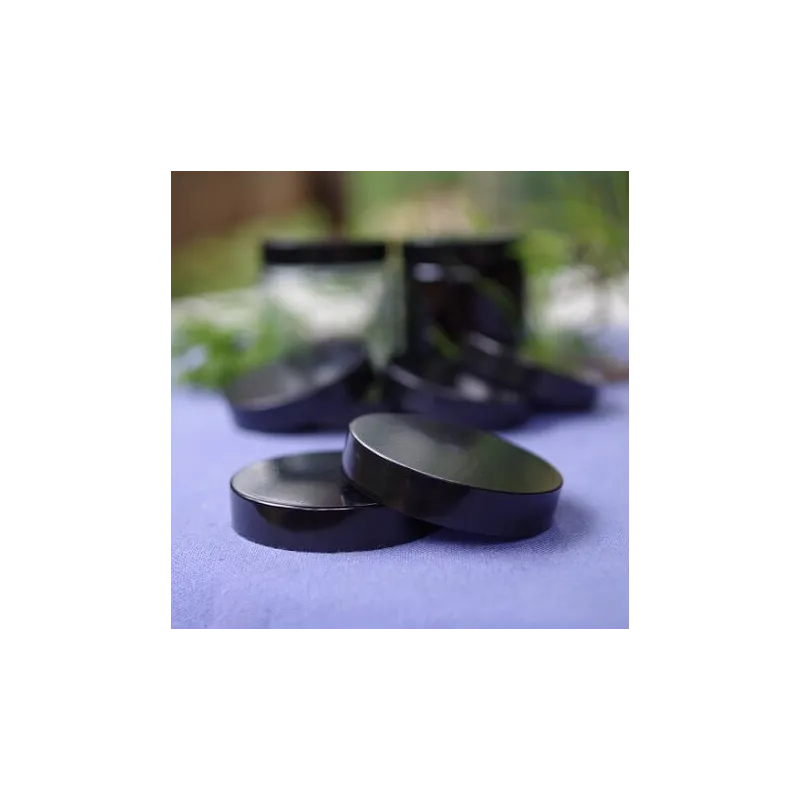 Nakrętka z uszczelnieniem czarna na słoik szklany 120 ml