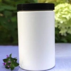 Słoik 1300 ml, PE/PP z nakrętką ryflowaną