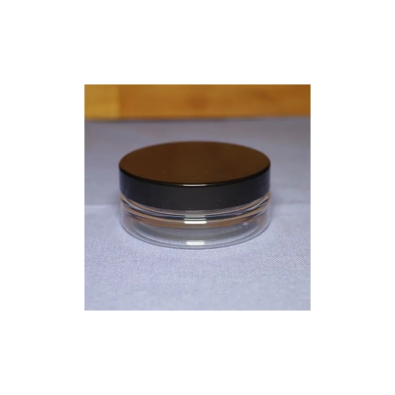 Słoik PET  50 ml, nakrętka czarna