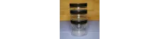 Słoik PET  50 ml, nakrętka czarna
