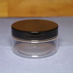 Słoik PET 100 ml, nakrętka czarna