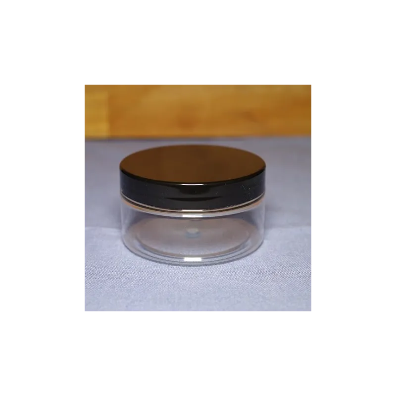 Słoik PET 100 ml, nakrętka czarna