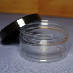 Słoik PET 100 ml, nakrętka czarna