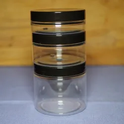 Słoik PET 100 ml, nakrętka czarna