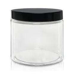 Słoik  650 ml PET, nakrętka czarna