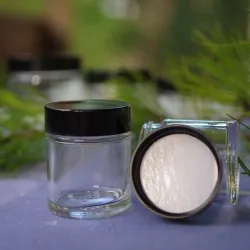 Słoik szklany  30 ml bezbarwny, nakrętka czarna