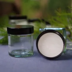 Słoik szklany  60 ml bezbarwny, nakrętka czarna