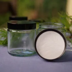 Słoik szklany 120 ml bezbarwny, nakrętka czarna